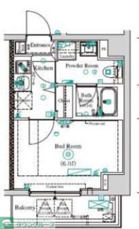 アンベリール川崎SOUTHの物件間取画像